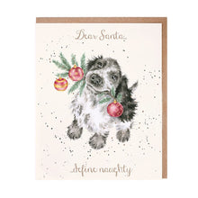 Load image into Gallery viewer, &#39;Dear Santa…Define Naughty&#39; Spaniel Christmas Card

