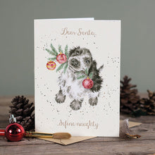 Load image into Gallery viewer, &#39;Dear Santa…Define Naughty&#39; Spaniel Christmas Card
