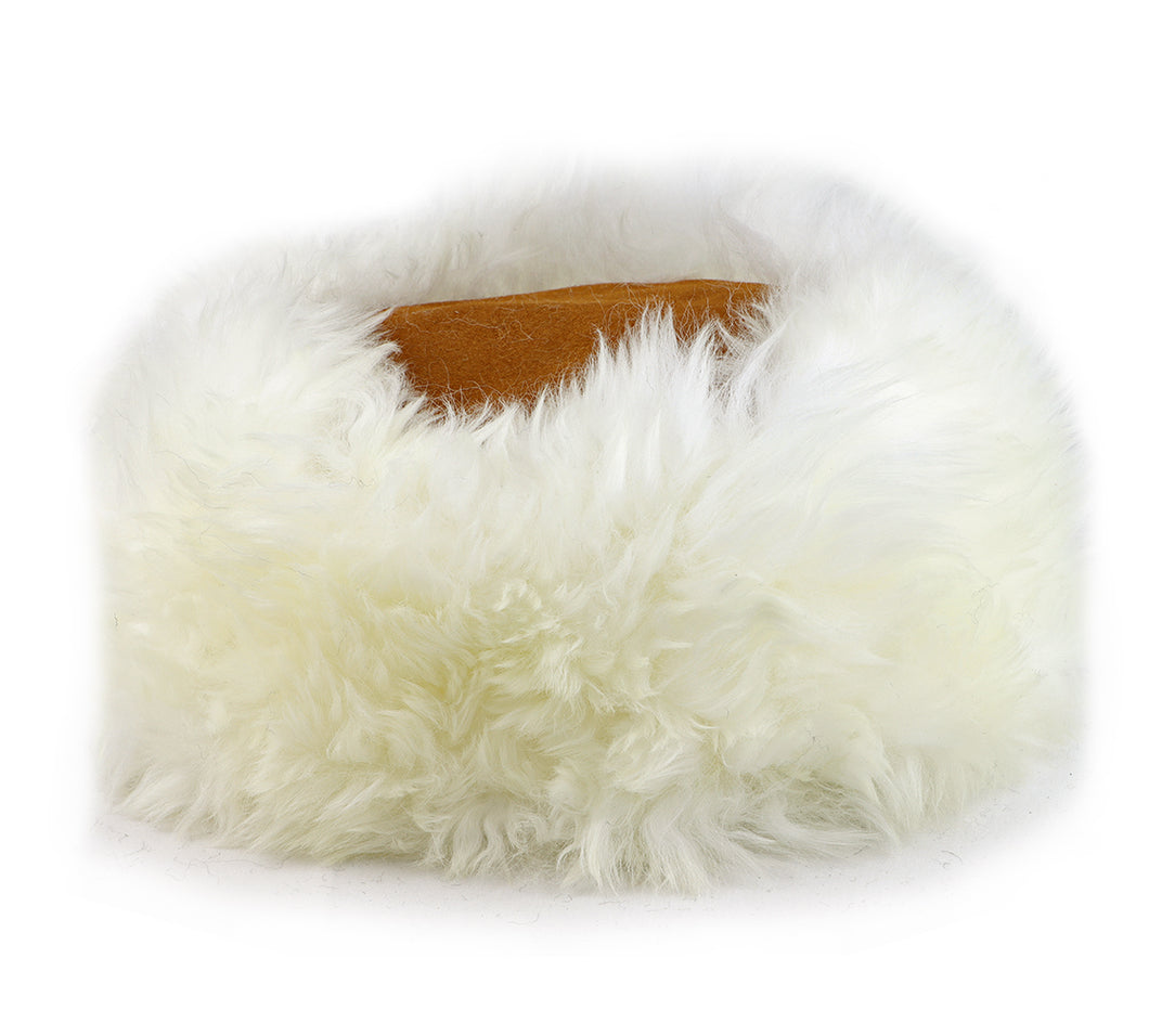 Snow Queen Sheepskin Hat - White