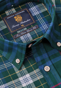 Green Mixed Tartan Check Shirt