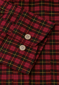 Red Tartan Check Cotton Shirt