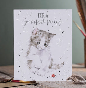 'Ladybird' Cat Friendship Card