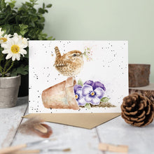 Load image into Gallery viewer, &#39;Pottering About&#39; Wren Card
