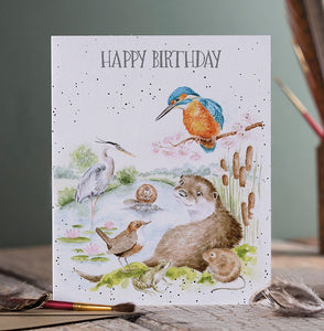 'Otterly Fabulous' Birthday Card
