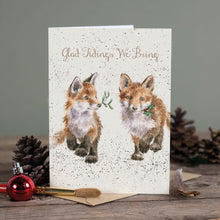 Load image into Gallery viewer, &#39;Glad Tidings We Bring&#39; Fox Card
