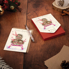 Load image into Gallery viewer, &#39;Sledgehogs&#39; Hedgehog Christmas Card Pack
