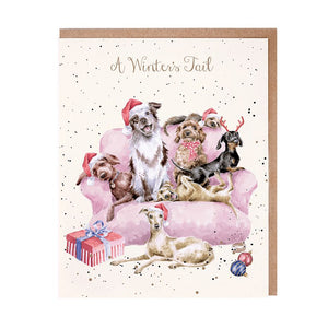 'A Winter's Tail' Dog Wrendale Card
