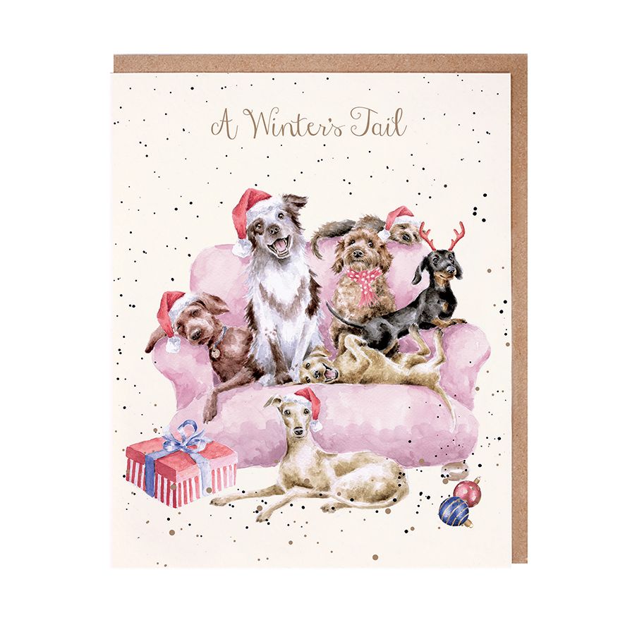 'A Winter's Tail' Dog Wrendale Card