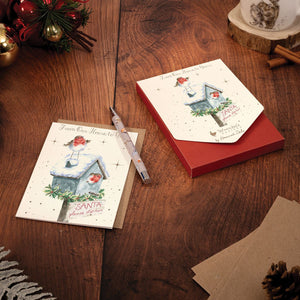 'Please Stop Here' Robin Christmas Card Pack
