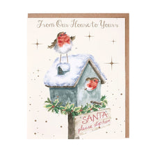 Load image into Gallery viewer, &#39;Please Stop Here&#39; Robin Christmas Card Pack

