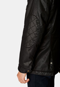 Cotton Twill Carbon Finish Biker Jacket