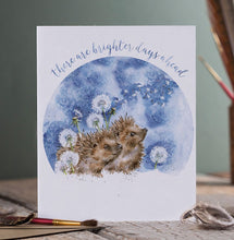 Load image into Gallery viewer, &#39;Brighter Days&#39; Hedgehog Card
