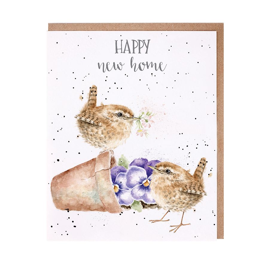 'New Digs' Wren New Home wrendale Card