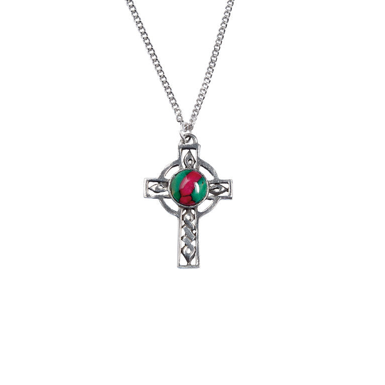 Celtic Cross Pewter Pendant
