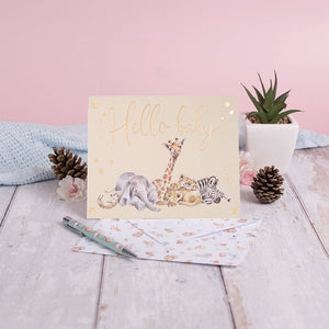 'Litttle Savannah' Hello Baby Card