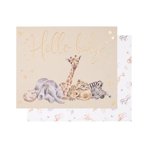 'Litttle Savannah' Hello Baby Card