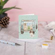 Load image into Gallery viewer, &#39;Paws for A Picnic&#39; Spaniel and Labrador Mini Gift Card
