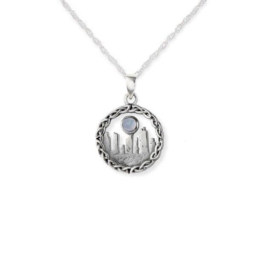 Outlander Inspired Standing Stones Silver Pendant- Small