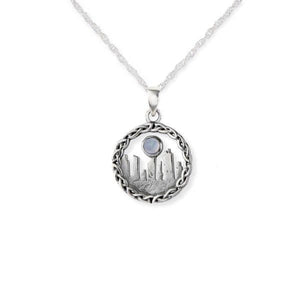 Outlander Inspired Standing Stones Silver Pendant- Small