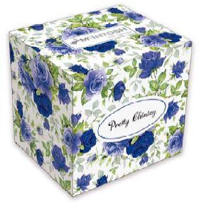 Pretty Chintzy Dark Blue Roses Java Mug