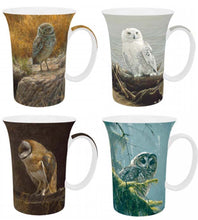 Load image into Gallery viewer, Bateman Owls Set of 4 Mugs
