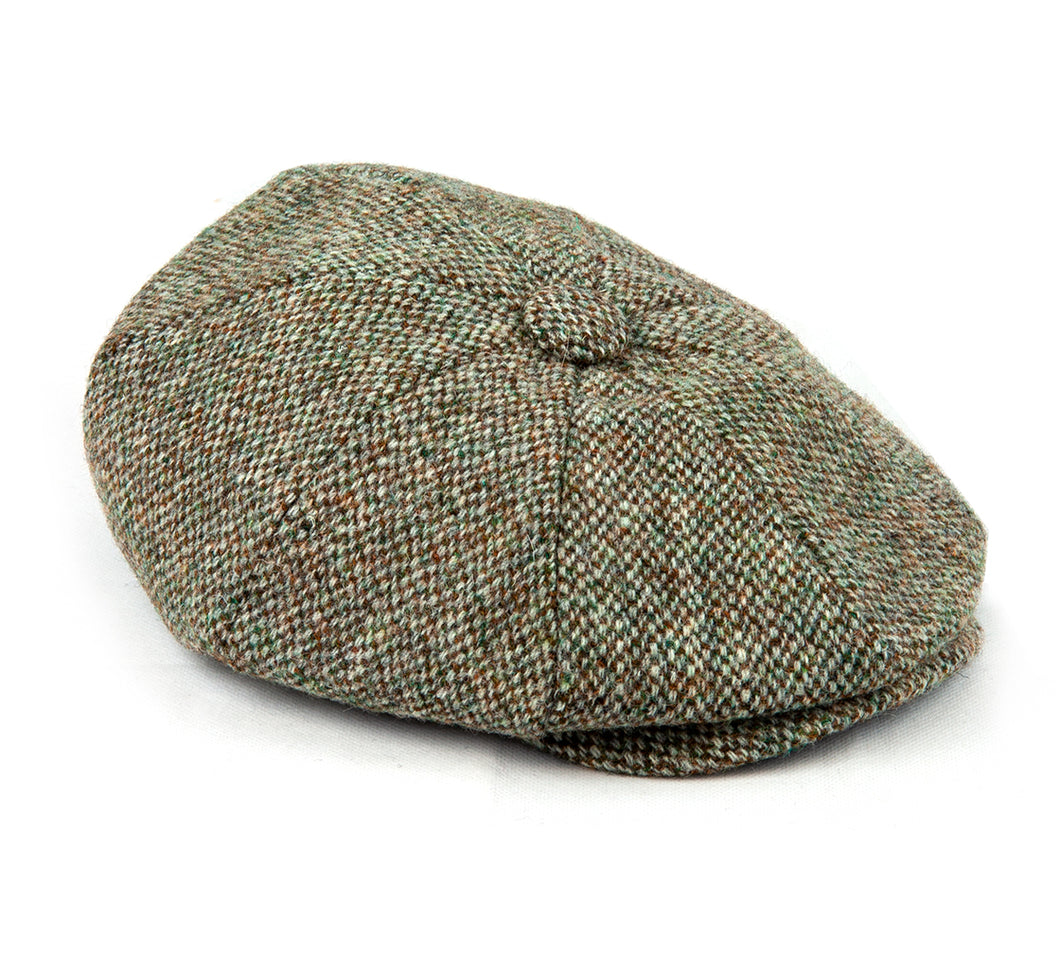 Harris Tweed Peaky Newsboy 8-piece Flat Cap