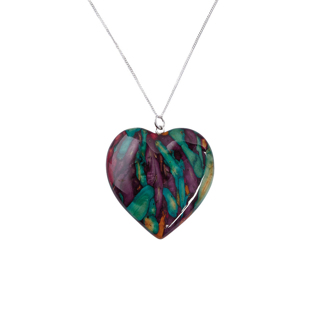 Heathergems Large Heart Pendant