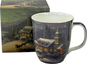 Kinkade Sunday Evening Sleigh Ride Java Mug