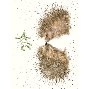 Hogs & Kisses Mini Holiday Card