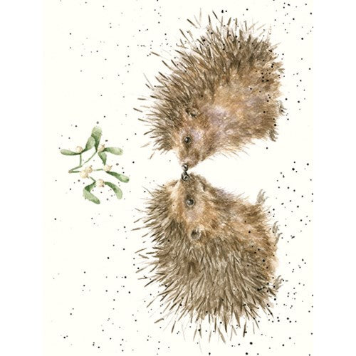 Hogs & Kisses Mini Holiday Card