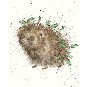 Christmas Hedgehugs Mini Holiday Card