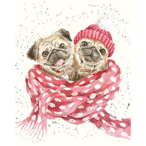Snug as Pug Mini Holiday Card