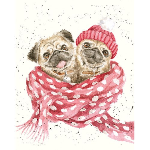 Snug as Pug Mini Holiday Card