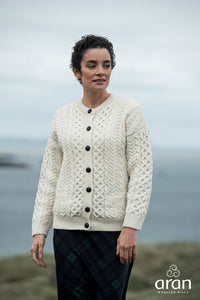 Merino Wool Aran Cardigan