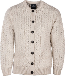 Merino Wool Aran Cardigan