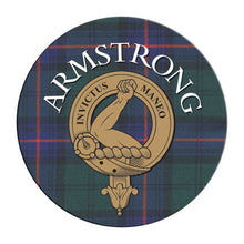 Load image into Gallery viewer, Clan Crest Tartan Coaster

