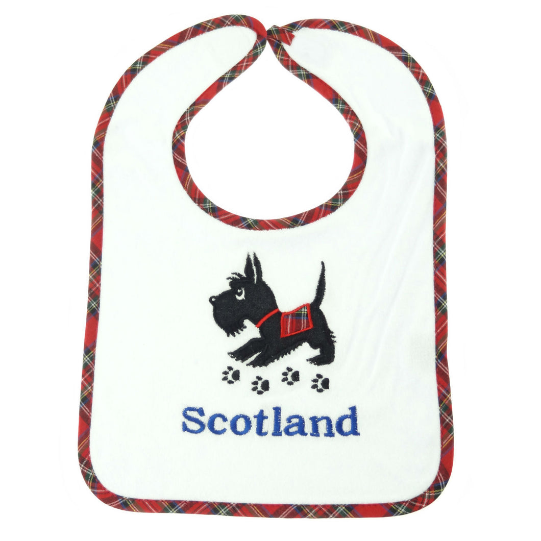 Embroidered Bib - Scottie