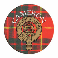 Load image into Gallery viewer, Clan Crest Tartan Coaster
