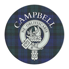 Load image into Gallery viewer, Clan Crest Tartan Coaster
