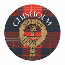 Load image into Gallery viewer, Clan Crest Tartan Coaster
