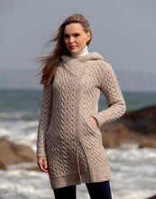Load image into Gallery viewer, Claddagh Heart Design Side Zip Sweater
