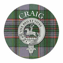 Load image into Gallery viewer, Clan Crest Tartan Coaster
