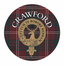 Load image into Gallery viewer, Clan Crest Tartan Coaster
