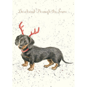 Dacshund Through the Snow