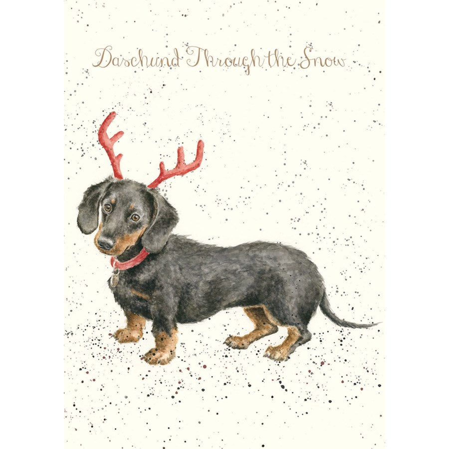 Dacshund Through the Snow