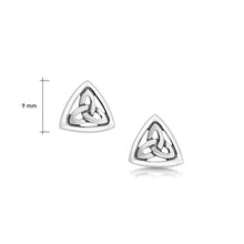Load image into Gallery viewer, Book of Kells Trinity Knot Stud Earrings
