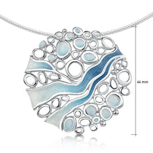 Load image into Gallery viewer, Arctic Stream Necklet in Arctic Blue Enamel
