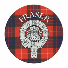 Load image into Gallery viewer, Clan Crest Tartan Coaster
