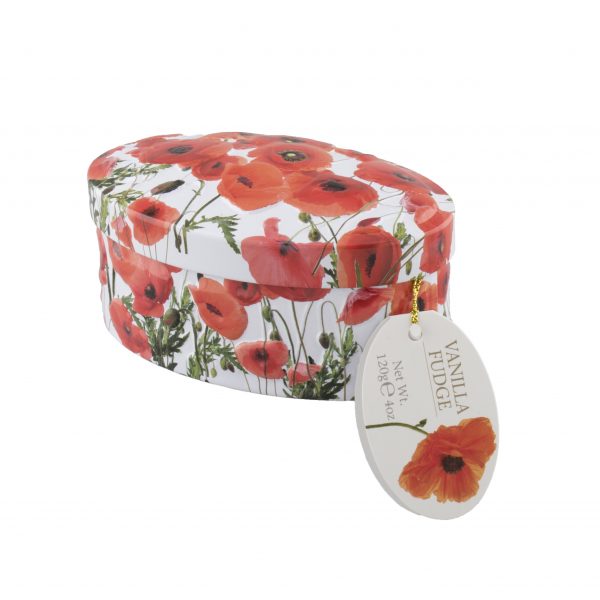 Gardiner's Poppy Tin Vanilla Fudge 120g