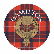 Load image into Gallery viewer, Clan Crest Tartan Coaster

